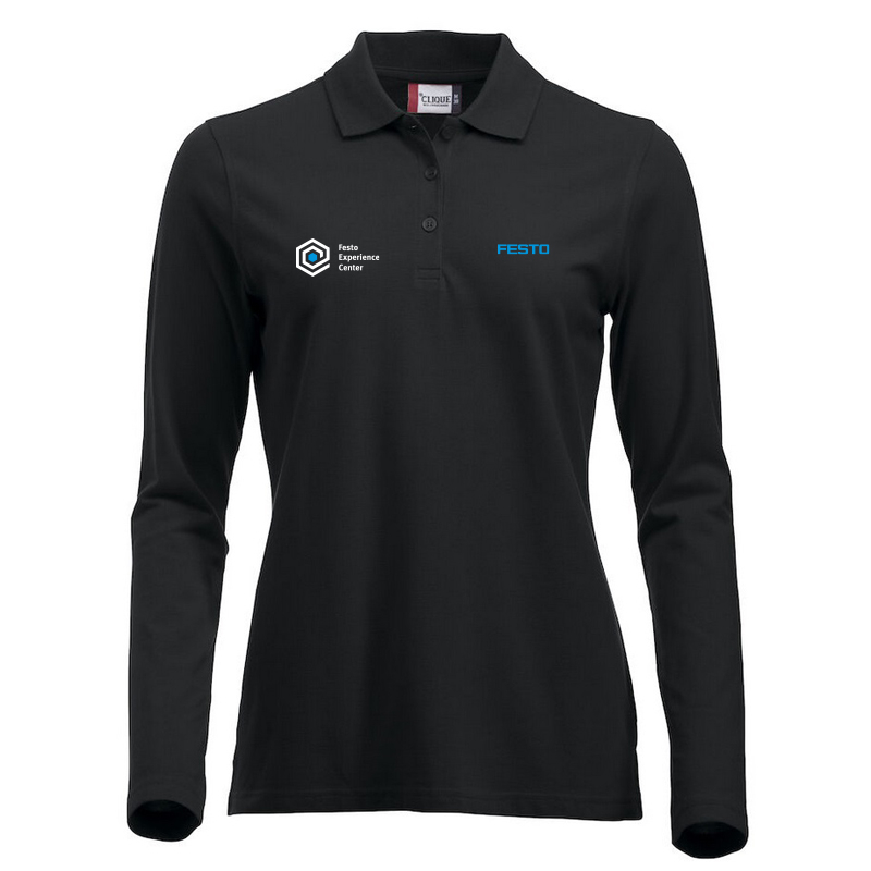 Langarmshirt Damen mit Logo Festo + FEC Logo - Größe XS