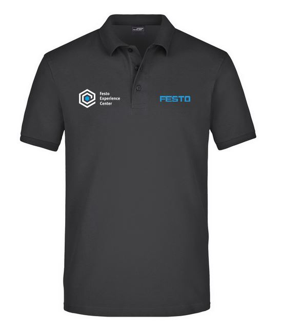 Poloshirt Herren mit Logo Festo + FEC Logo Größe S